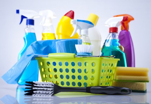 Professional tenancy cleaning equipment prepared for a Westkensington property