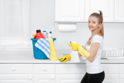 Clean kitchen and polished surfaces in a West Kensington property