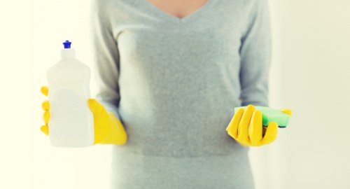 Professional cleaning of shopfront windows in Westkensington