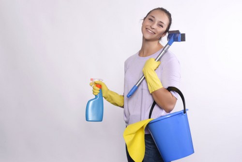 Local deep cleaning team working in Westkensington