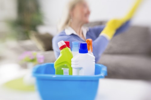 Deep cleaning a sofa in a Westkensington flat
